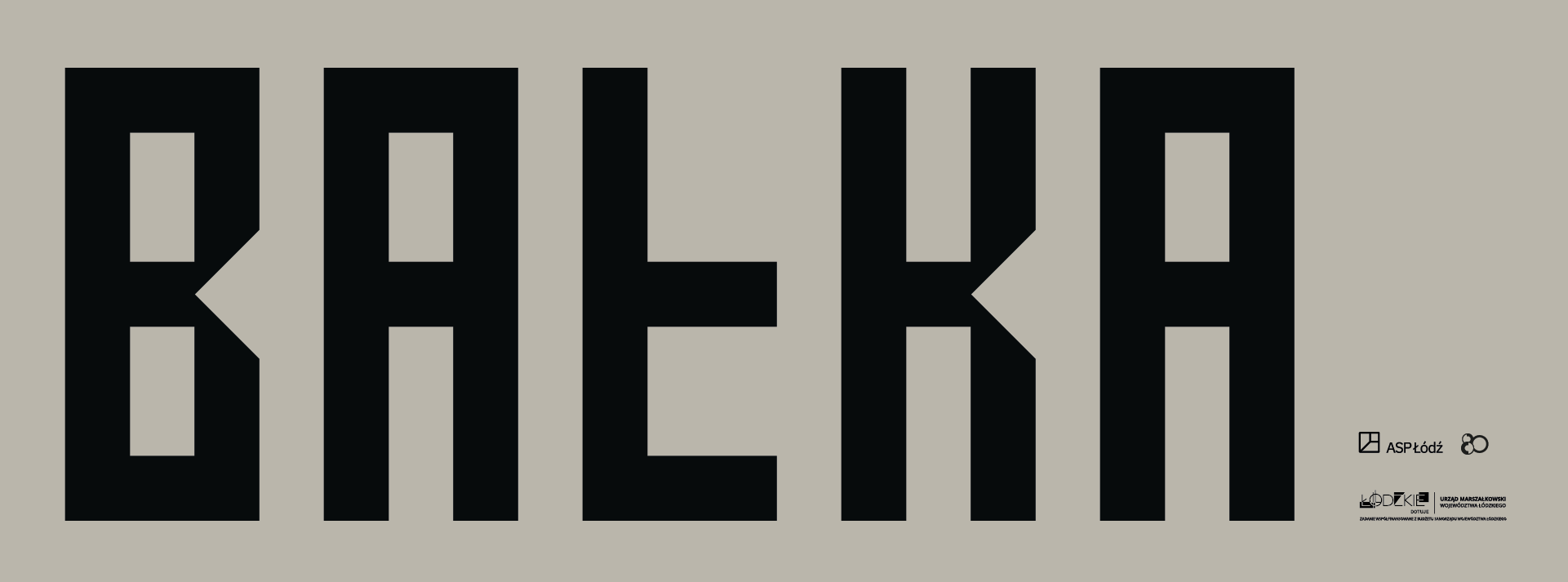 Baner wystawy 0 Rh+. Mirosław Bałka