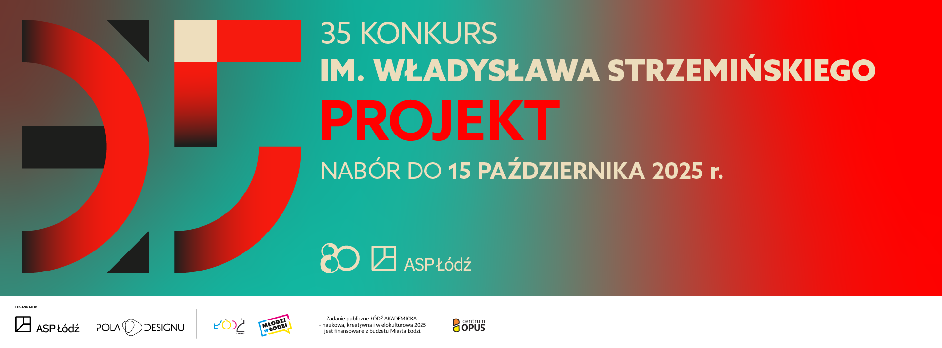Baner 35. Konkursu im. Władysława Strzemińskiego - Projekt