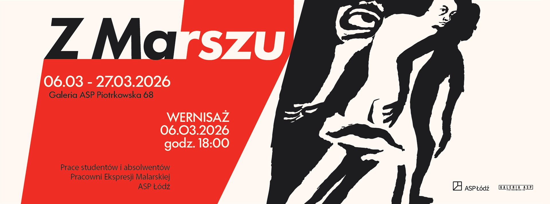 Baner wystawy Z marszu