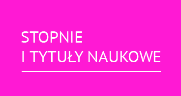 Stopnie i tytuły naukowe